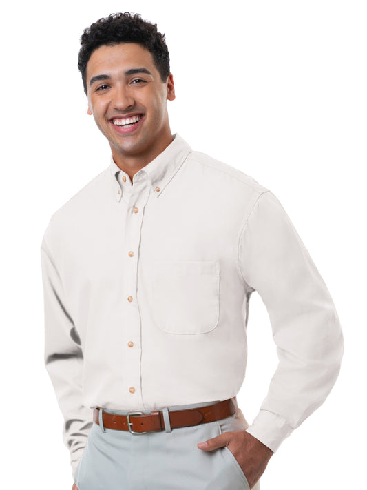 Men's 1-Pocket Superblend Poplin Shirt - BG7216 - White