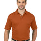 Men's Pocketless Wicking Short Sleeve Polo - BG7219 - Burnt Orange