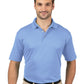 Men's Pocketless Wicking Short Sleeve Polo - BG7219 - Light Blue