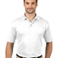 Men's Pocketless Wicking Short Sleeve Polo - BG7219 - White