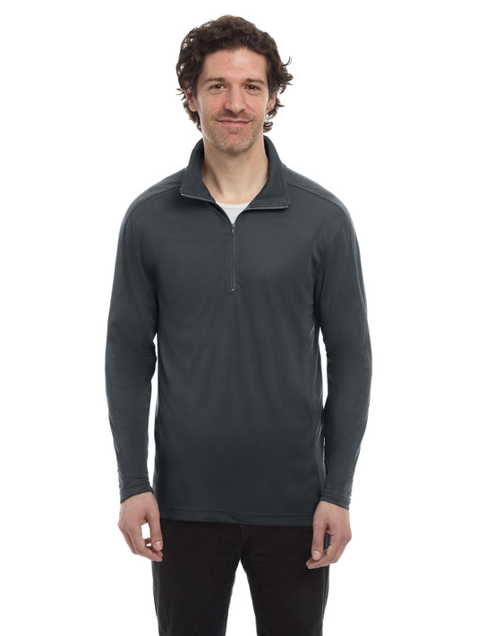 Men's Pocketless 1/4-Zip Long Sleeve Pullover - BG7230 - Graphite