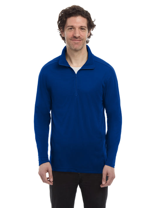 Men's Pocketless 1/4-Zip Long Sleeve Pullover - BG7230 - Royal