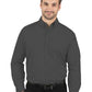Men's 1-Pocket Matching Buttons Poplin Shirt - BG7266 - Graphite