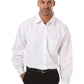 Men's 1-Pocket Matching Buttons Poplin Shirt - BG7266 - White