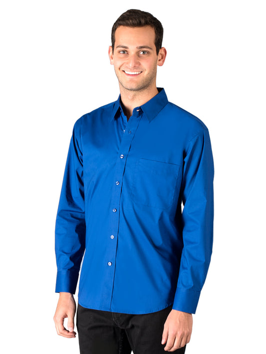 Men's 1-Pocket Superblend Untucked Shirt - BG7268 - Royal