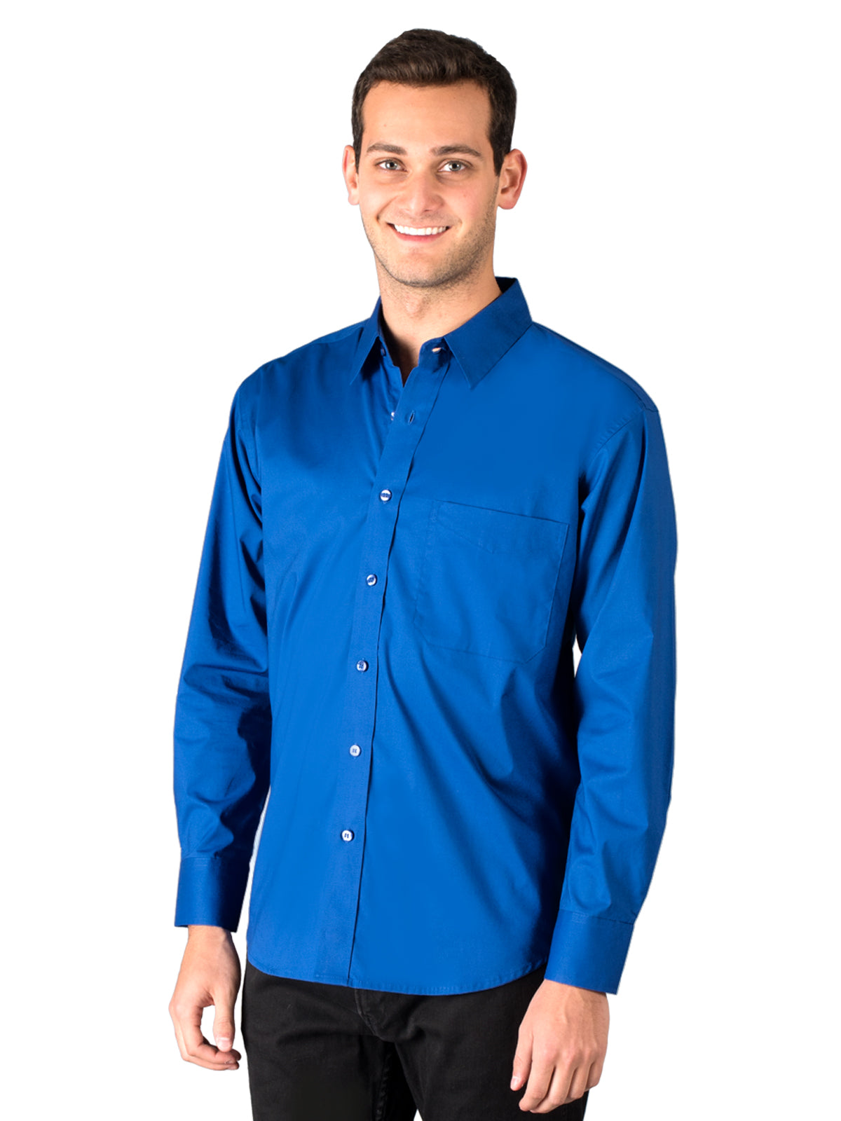 Men's 1-Pocket Superblend Untucked Shirt - BG7268 - Royal