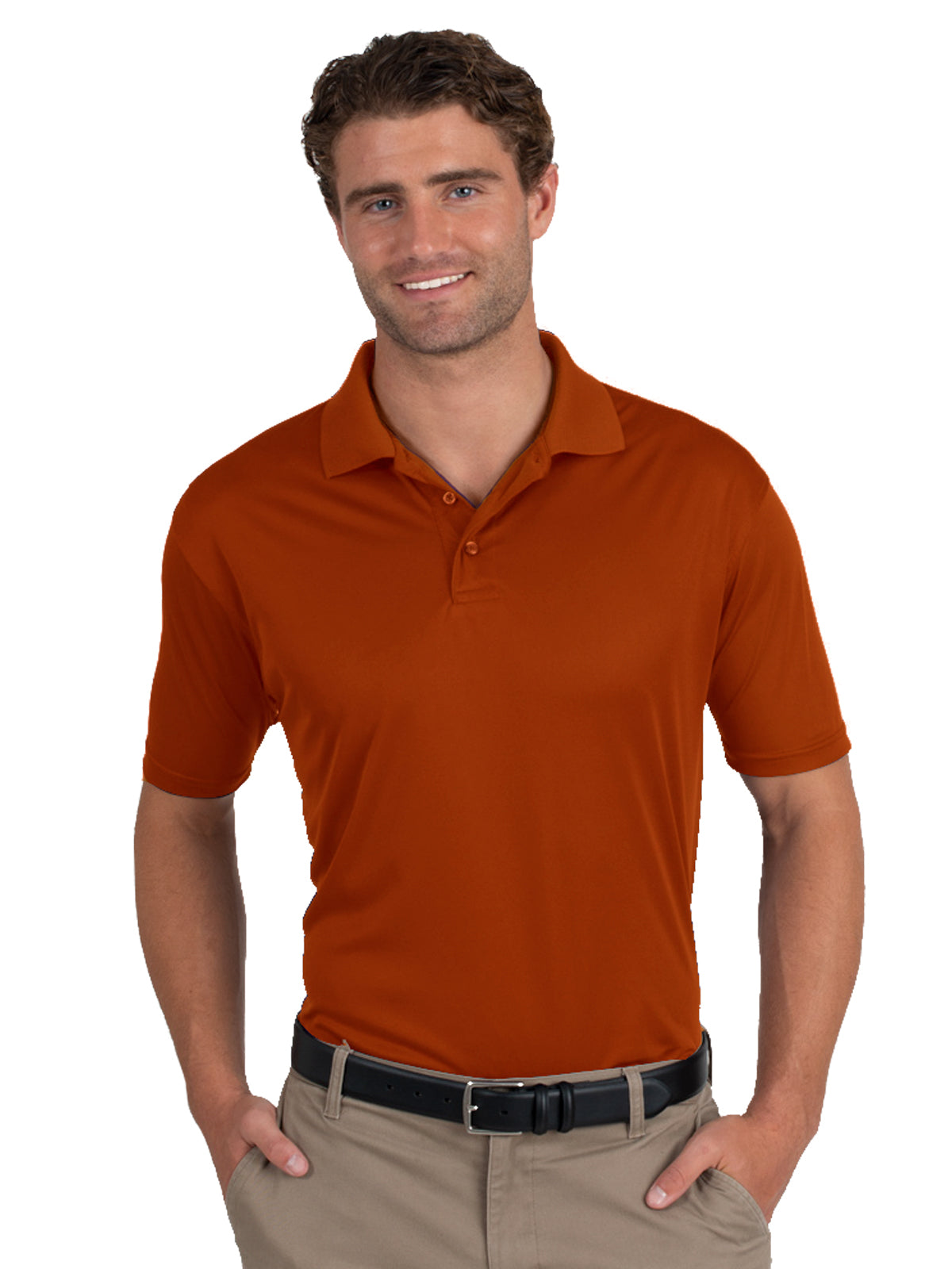 Men's Pocketless Titan Value Polo - BG7300 - Burnt Orange
