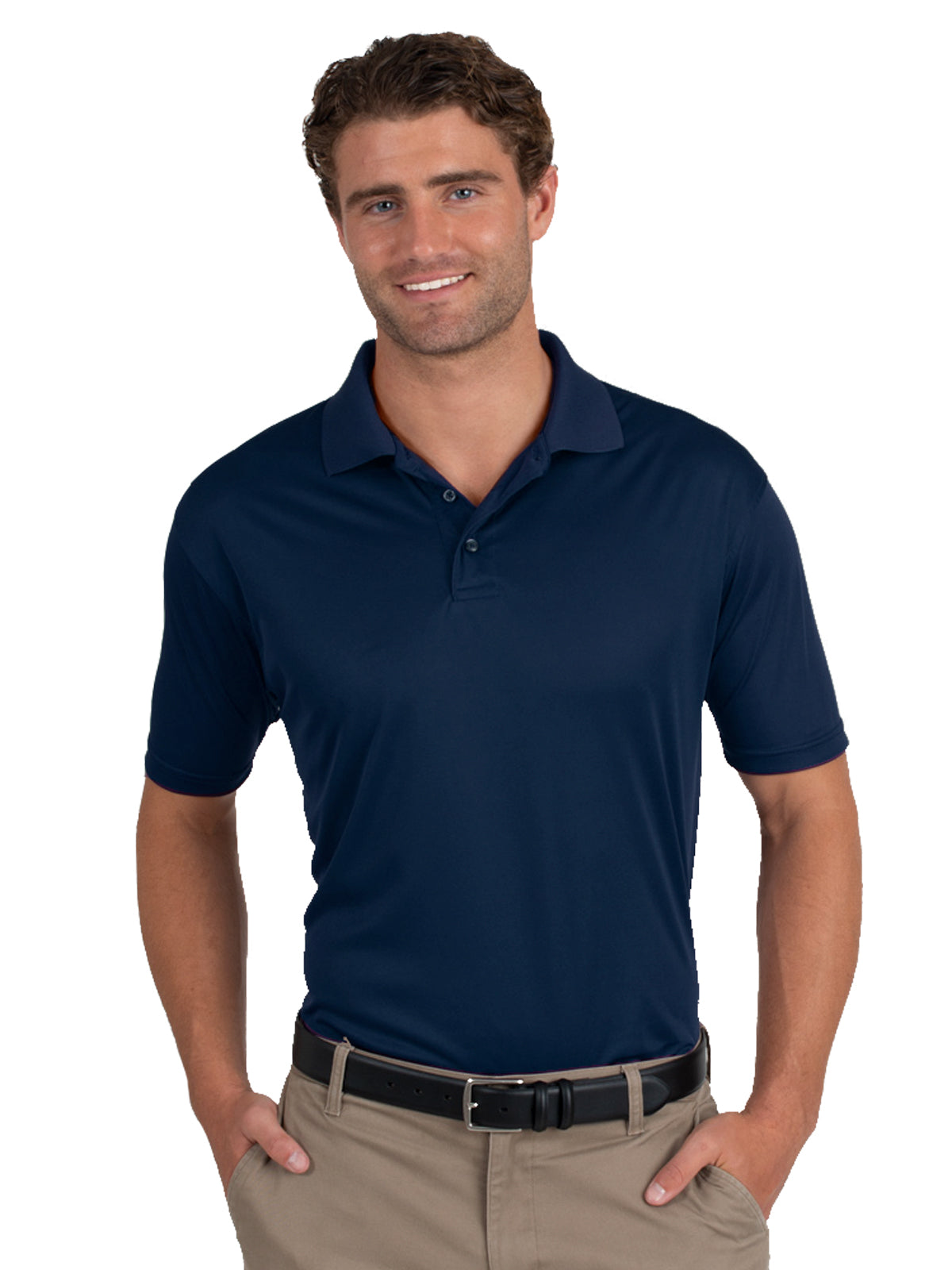Men's Pocketless Titan Value Polo - BG7300 - Navy