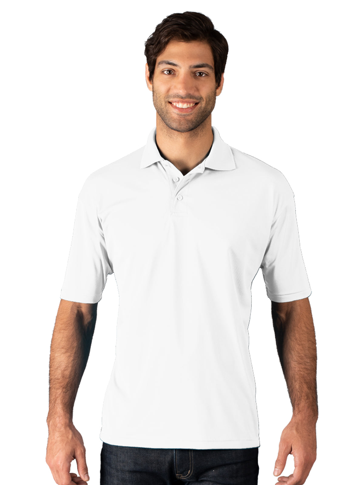 Men's Pocketless Titan Value Polo - BG7300 - White
