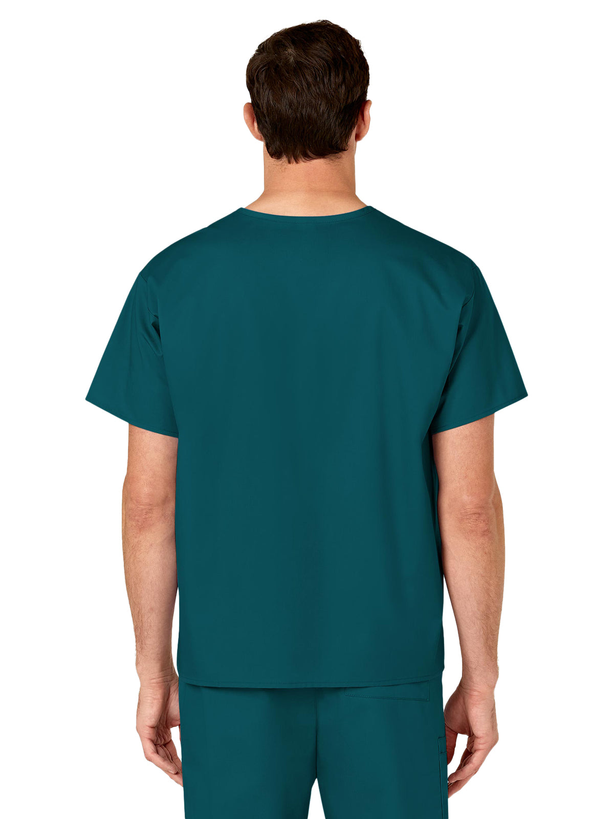 Unisex Double-Pocket V-Neck Top