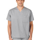 Unisex Double-Pocket V-Neck Scrub Top