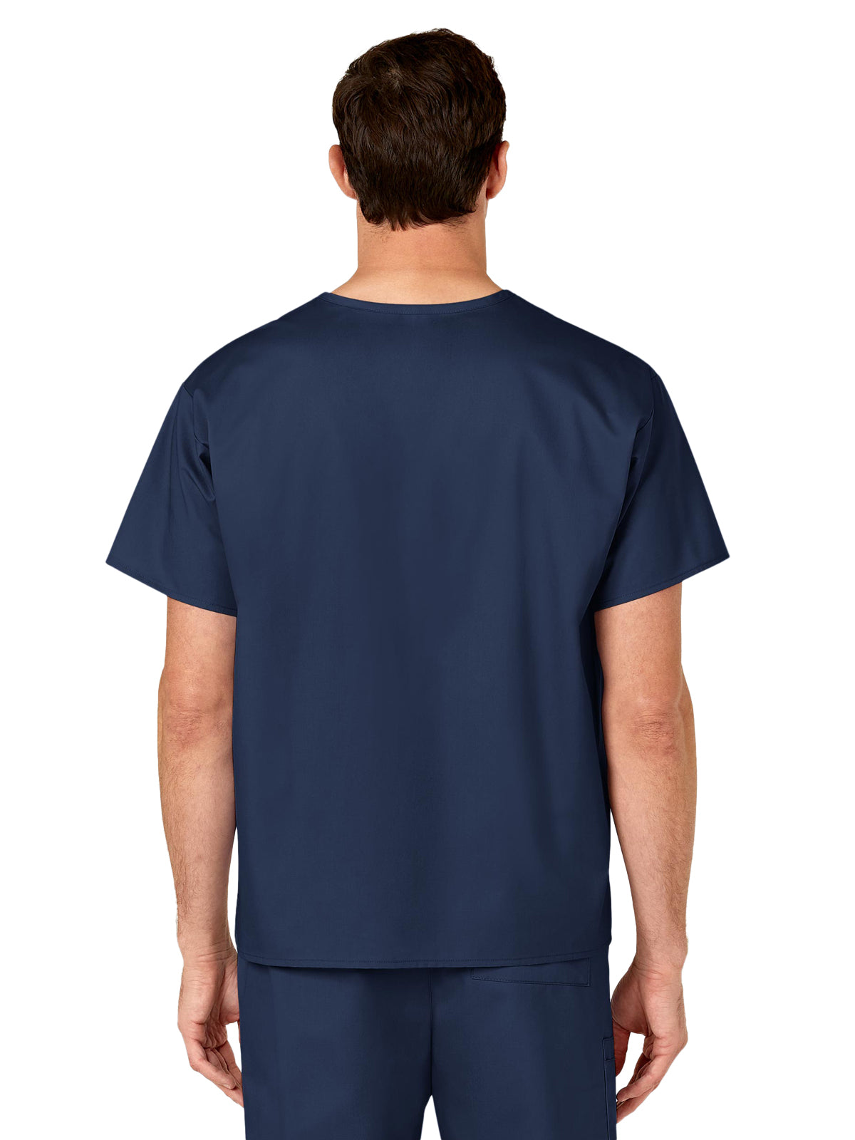 Unisex Double-Pocket V-Neck Scrub Top