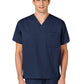 Unisex Double-Pocket V-Neck Scrub Top