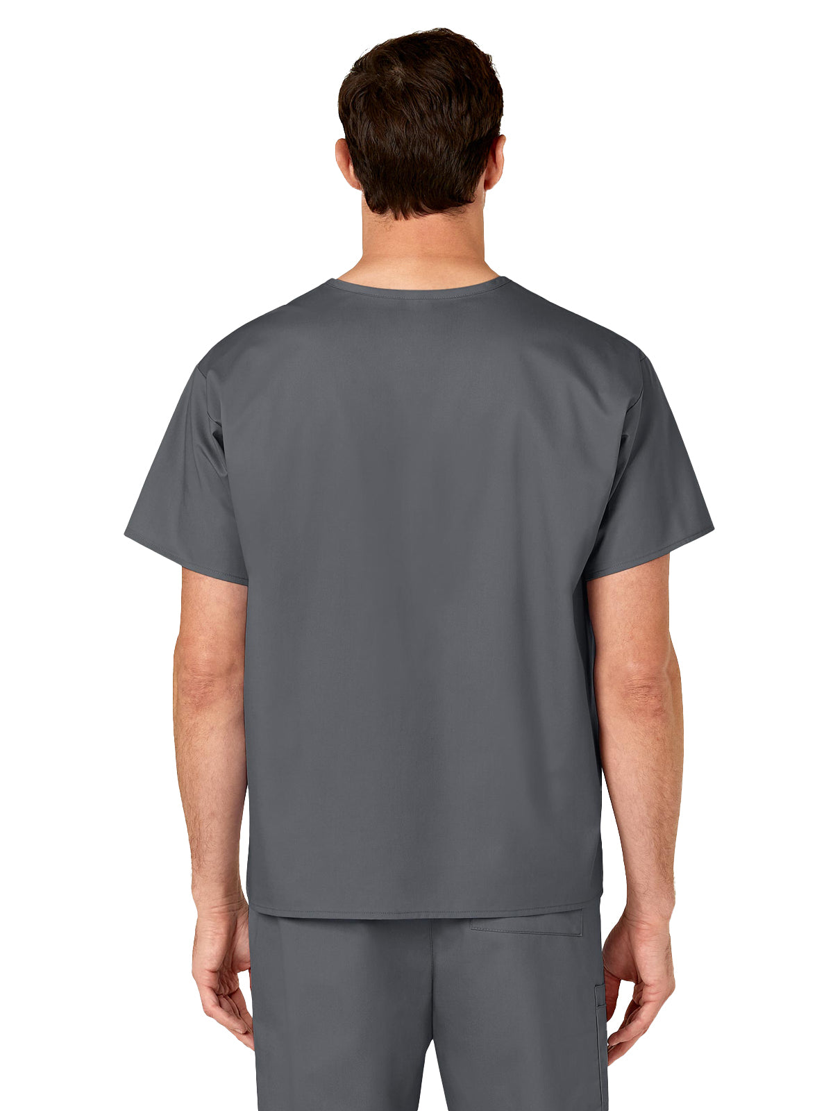 Unisex Double-Pocket V-Neck Scrub Top