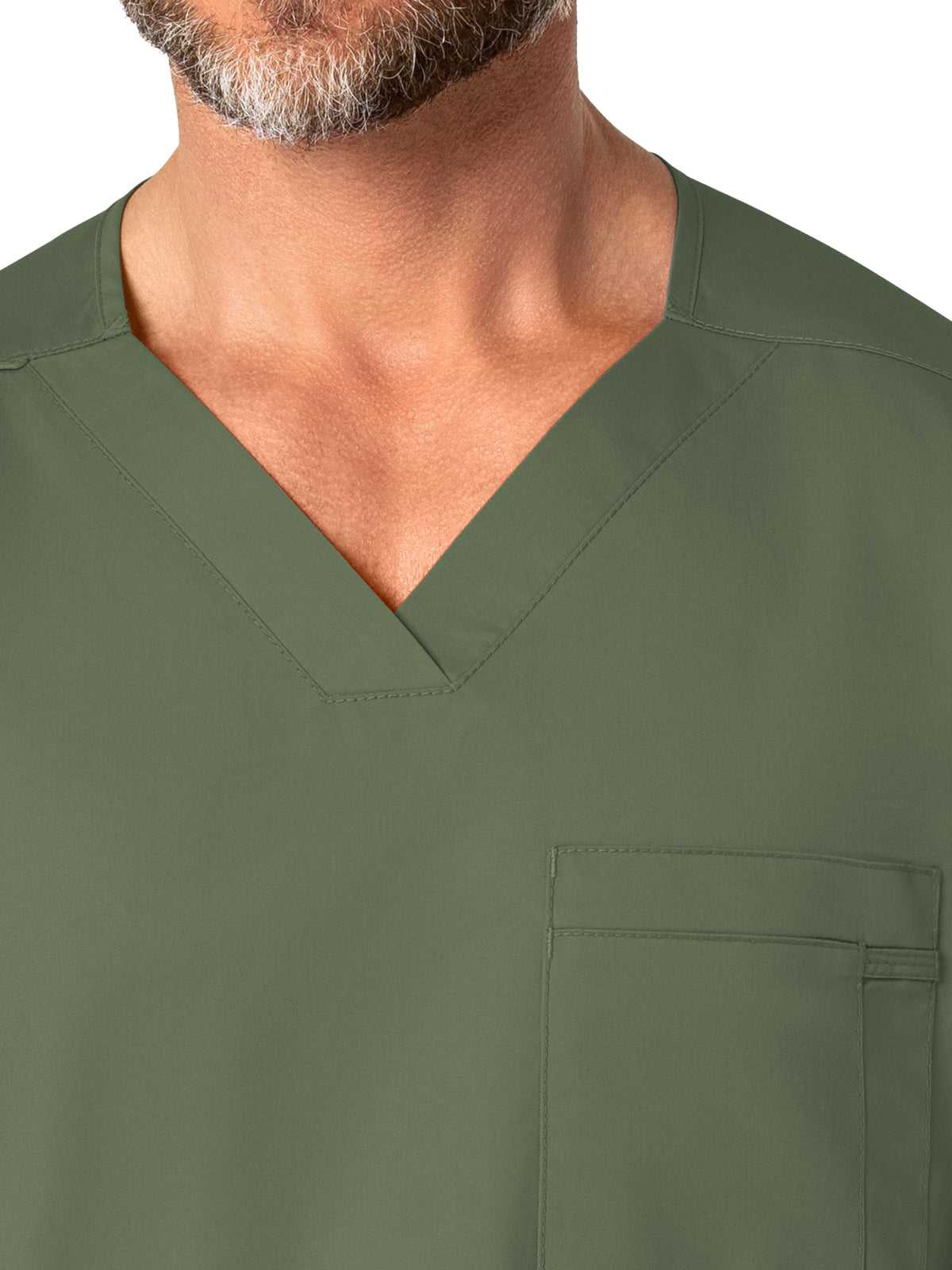 Men's Four-Pocket Modified V-Neck Top