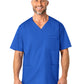Men's Four-Pocket Modified V-Neck Top - 103 - Royal