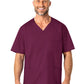 Men's Four-Pocket Modified V-Neck Top - 103 - Wine