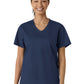 Women's Three-Pocket Curved V-Neck Scrub Top