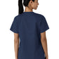 Women's Three-Pocket Curved V-Neck Scrub Top