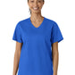 Women's Three-Pocket Curved V-Neck Scrub Top