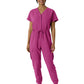 Women's Seven-Pocket Cargo Jogger Scrub Jumpsuit