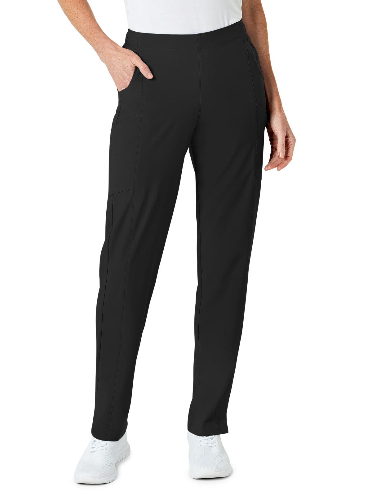Women's Eight-Pocket Flat-Front Cargo Pant - 5155 - Black