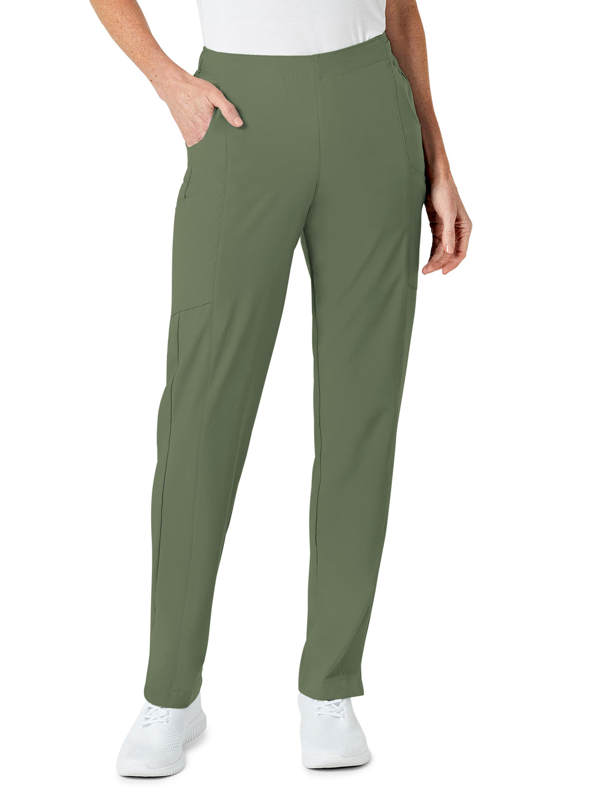Women's Eight-Pocket Flat-Front Cargo Pant - 5155 - Olive