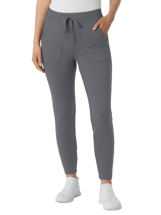 Women's Five-Pocket Athletic Track Pant - 5259 - Pewter