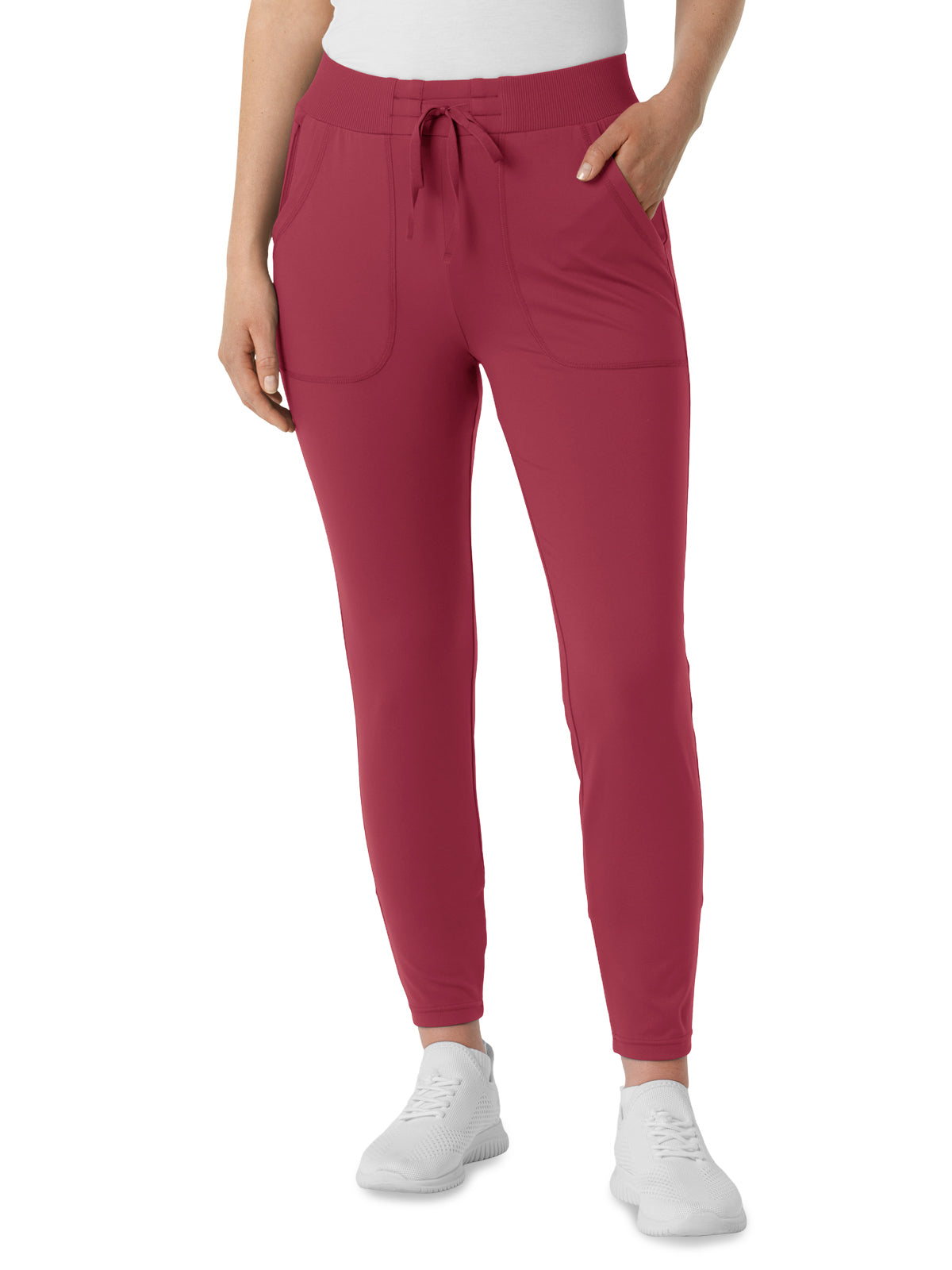 Women's Five-Pocket Athletic Track Pant - 5259 - Ruby