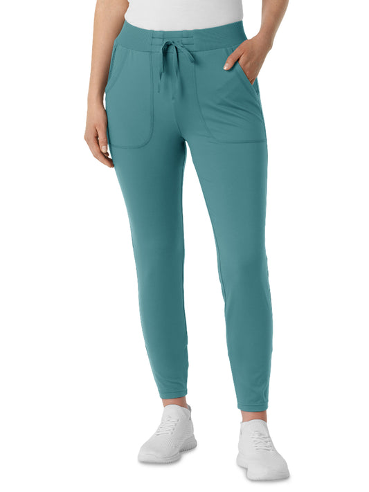 Women's Five-Pocket Athletic Track Pant - 5259 - Vintage Teal