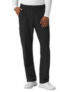 Men's Seven-Pocket Straight Leg Cargo Scrub Pant - 5380 - Black