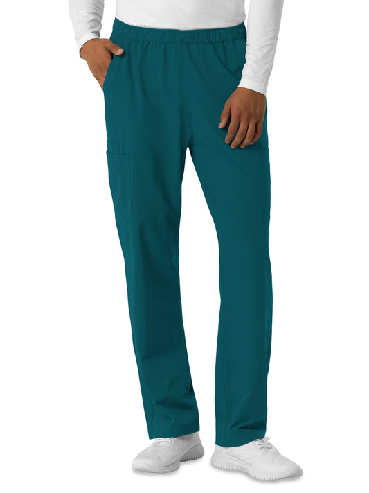 Men's Seven-Pocket Straight Leg Cargo Scrub Pant - 5380 - Caribbean
