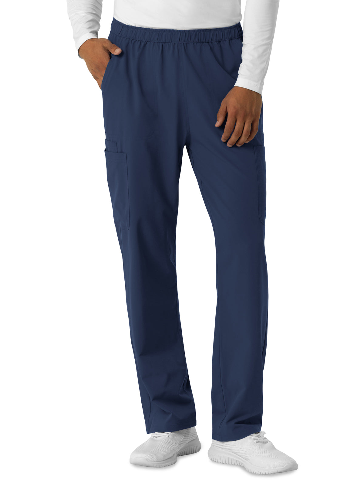 Men's Seven-Pocket Straight Leg Cargo Scrub Pant - 5380 - Navy