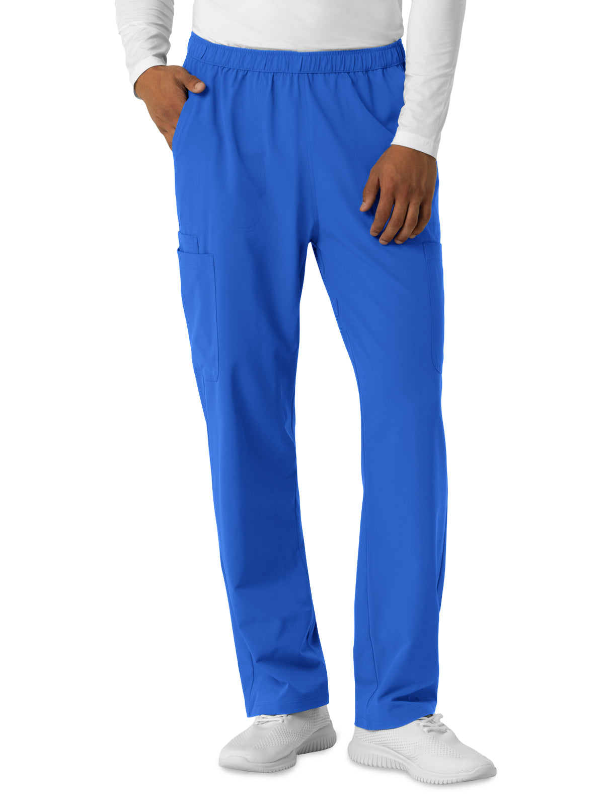 Men's Seven-Pocket Straight Leg Cargo Scrub Pant - 5380 - Royal