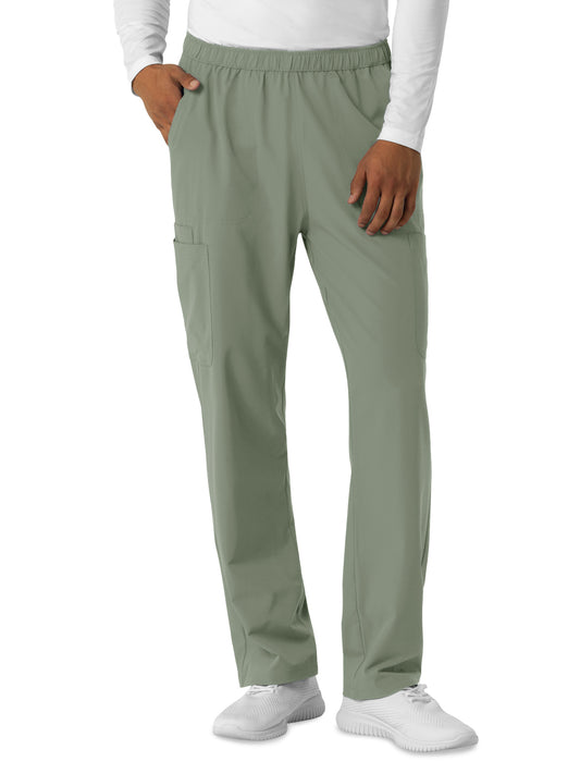 Men's Seven-Pocket Straight Leg Cargo Scrub Pant - 5380 - Sage