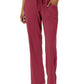 Women's  Five-Pocket Wide Leg Scrub Pant - 5559 - Ruby