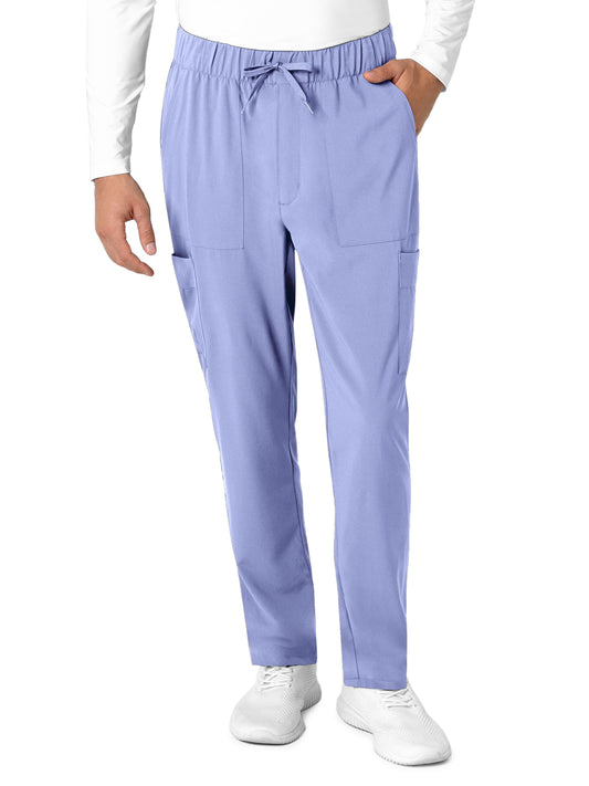 Men's Six-Pocket Tapered Scrub Pant