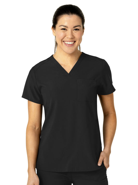 Women's Three-Pocket Flex-N-Reach V-Neck Scrub Top