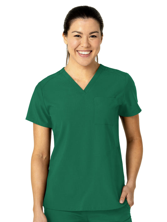 Women's Three-Pocket Flex-N-Reach V-Neck Scrub Top