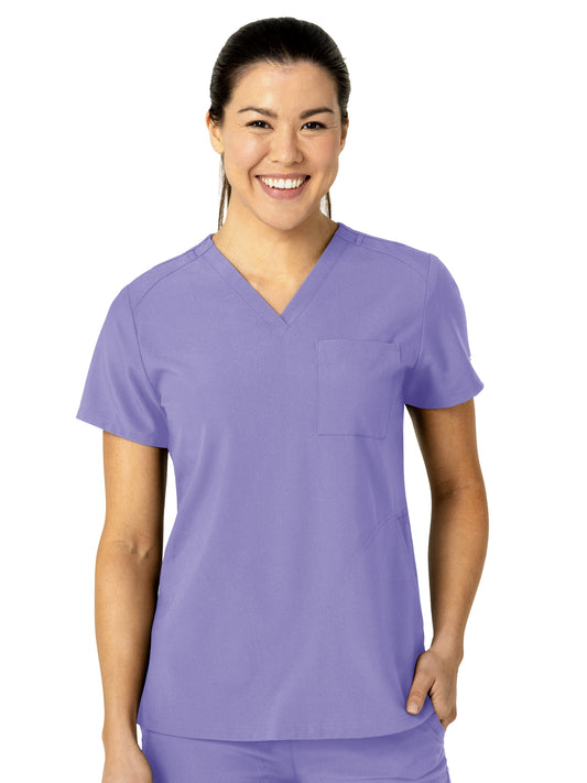 Women's Three-Pocket Flex-N-Reach V-Neck Scrub Top