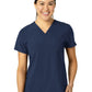 Women's Three-Pocket Flex-N-Reach V-Neck Top - 6045 - Navy
