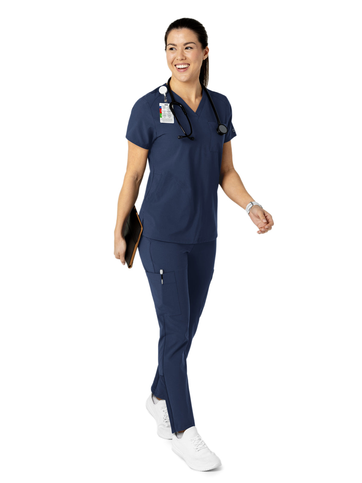 Women's Three-Pocket Flex-N-Reach V-Neck Scrub Top