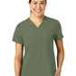 Women's Three-Pocket Flex-N-Reach V-Neck Top - 6045 - Olive