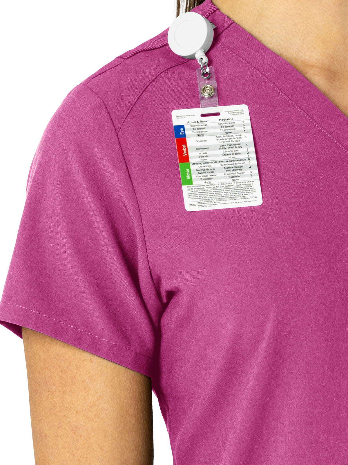 Women's Three-Pocket Flex-N-Reach V-Neck Scrub Top