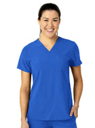 Women's Three-Pocket Flex-N-Reach V-Neck Top - 6045 - Royal
