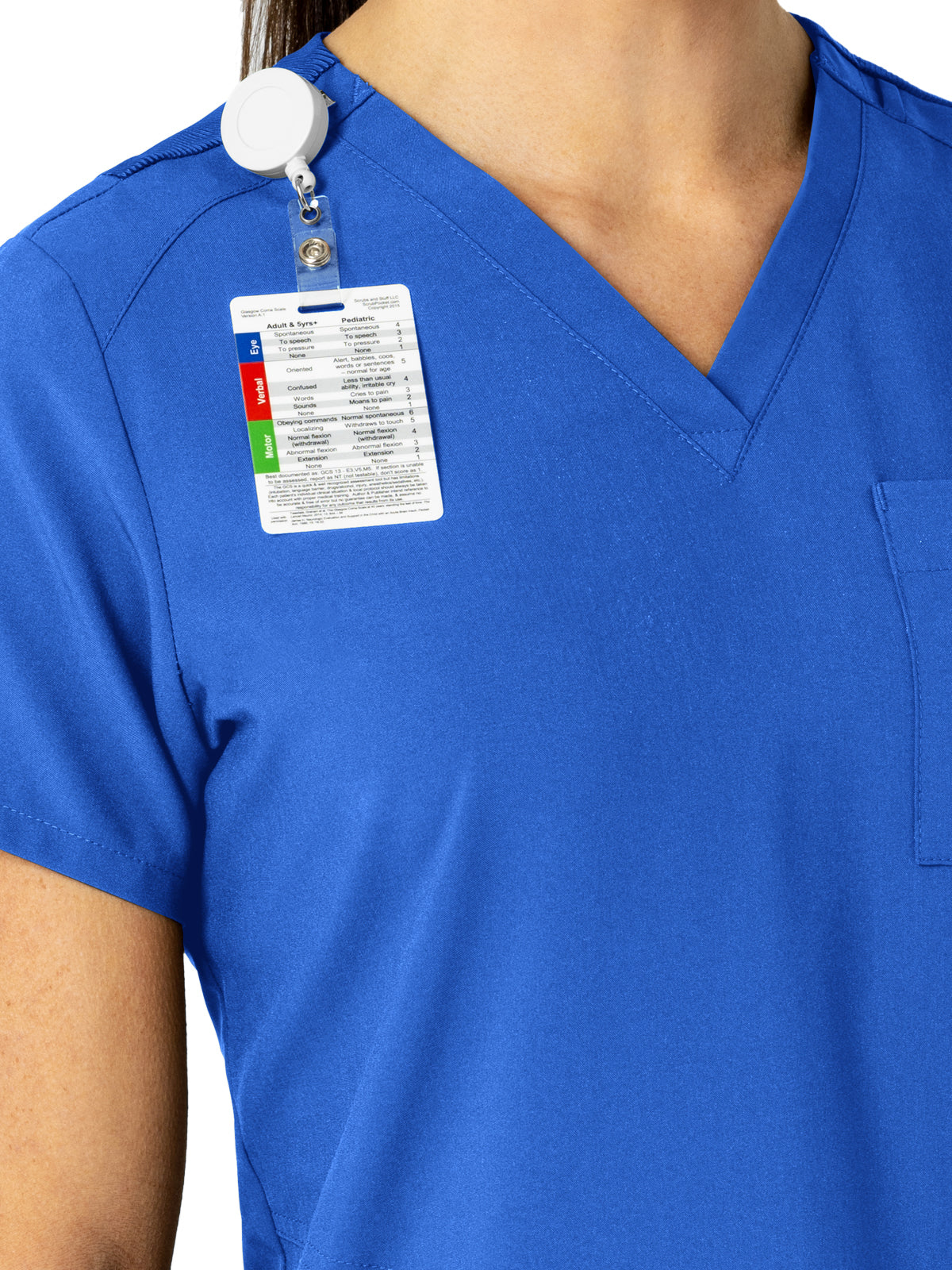 Women's Three-Pocket Flex-N-Reach V-Neck Scrub Top