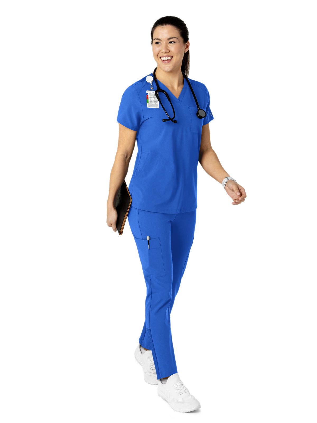 Women's Three-Pocket Flex-N-Reach V-Neck Scrub Top