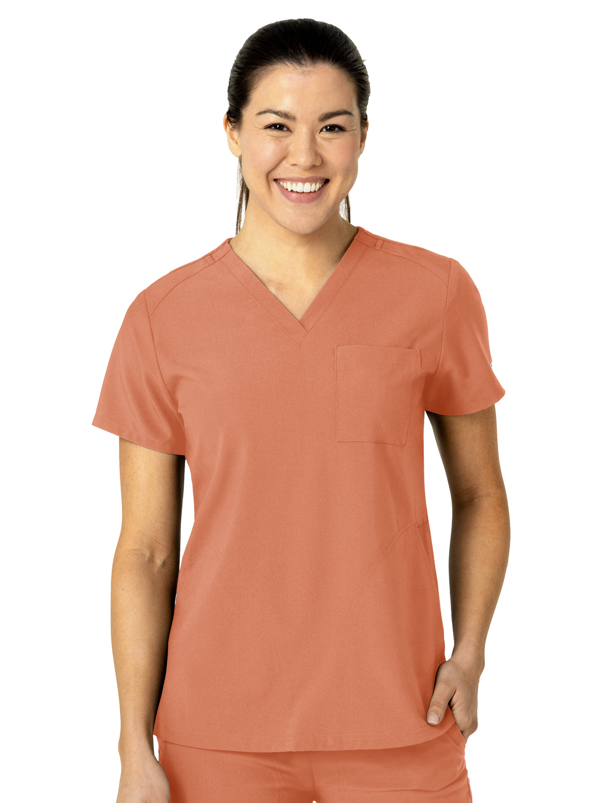 Women's Three-Pocket Flex-N-Reach V-Neck Scrub Top