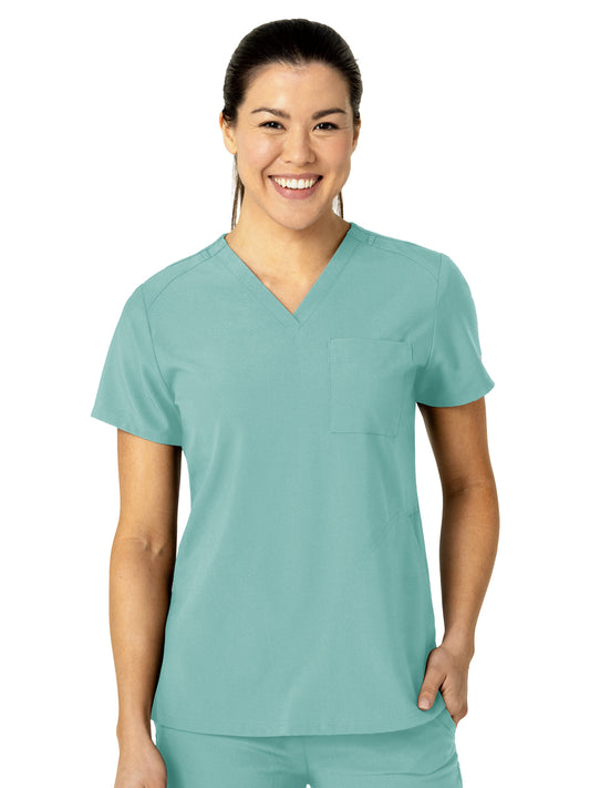 Women's Three-Pocket Flex-N-Reach V-Neck Scrub Top