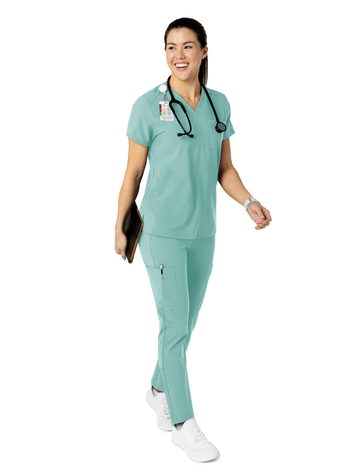 Women's Three-Pocket Flex-N-Reach V-Neck Scrub Top